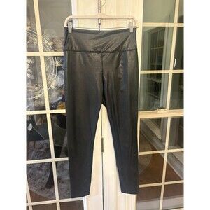 Boston Proper Aspen Skinny Pull-On Black Faux Leather Leggings-Small